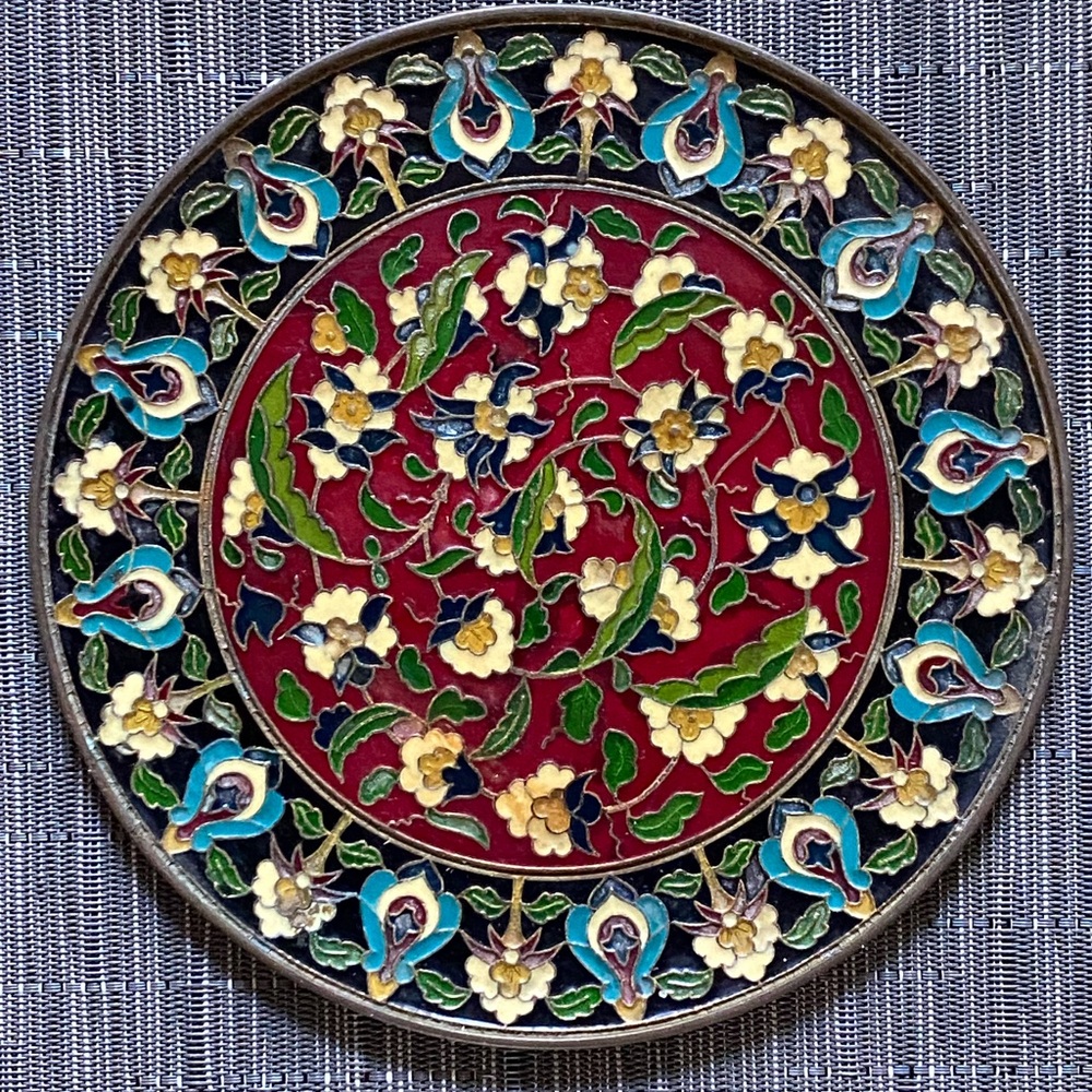 Vintage Greek Byzantine Mosaic Wall Plate